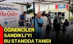 Öğrenciler Sandıklı’yı bu standda tanıdı