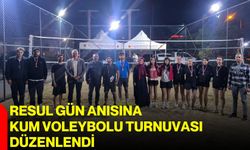 Resul Gün anısına kum voleybolu turnuvası düzenlendi