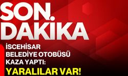 İscehisar belediye otobüsü kaza yaptı: Yaralılar var!