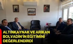 Altınkaynak ve Arıkan Bolvadin’in eğitimini değerlendirdi