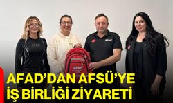 AFAD’dan AFSÜ’ye iş birliği ziyareti
