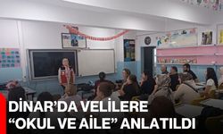 Dinar’da velilere “okul ve aile” anlatıldı