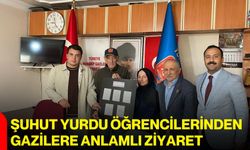 Şuhut Yurdu öğrencilerinden gazilere anlamlı ziyaret