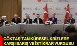 Göktaş’tan küresel krizlere karşı barış ve istikrar vurgusu