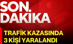 Trafik kazasında 3 kişi yaralandı