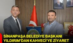 Sinanpaşa Belediye Başkanı Yıldırım’dan Kahveci’ye ziyaret
