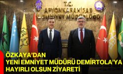 Özkaya’dan yeni Emniyet Müdürü Demirtola’ya hayırlı olsun ziyareti