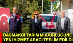 Başmakçı Tarım Müdürlüğüne yeni hizmet aracı teslim edildi