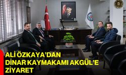 Ali Özkaya’dan Dinar Kaymakamı Akgül’e ziyaret