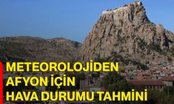 Meteorolojiden Afyon için hava durumu tahmini