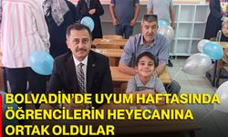 Bolvadin’de uyum haftasında öğrencilerin heyecanına ortak oldular