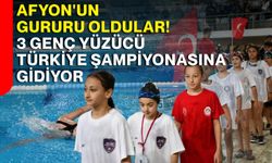 Afyon'un Gururu Oldular! 3 Genç Yüzücü Türkiye Şampiyonasına Gidiyor