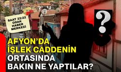 Afyon’da işlek caddenin ortasında bakın ne yaptılar?