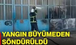 Yangın büyümeden söndürüldü