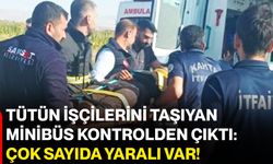 Tütün işçilerini taşıyan minibüs kontrolden çıktı: Çok sayıda yaralı var!