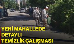 Yeni mahallede detaylı temizlik çalışması