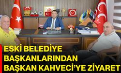 Eski belediye başkanlarından Başkan Kahveci’ye ziyaret