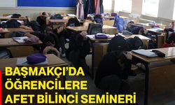 Başmakçı’da öğrencilere afet bilinci semineri