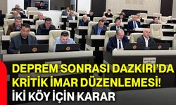 Deprem sonrası Dazkırı’da kritik imar düzenlemesi! İki köy için karar