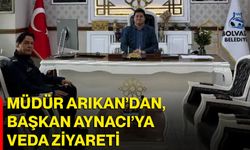 Müdür Arıkan’dan, Başkan Aynacı’ya veda ziyareti