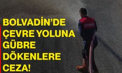 Bolvadin’de çevre yoluna gübre dökenlere ceza!