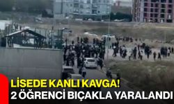 Lisede kanlı kavga! 2 öğrenci bıçakla yaralandı
