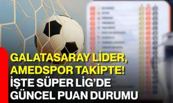 Galatasaray lider, Amedspor takipte! İşte Süper Lig’de güncel puan durumu
