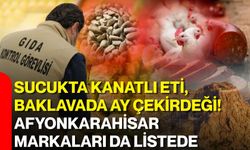 Sucukta kanatlı eti, baklavada ay çekirdeği! Afyonkarahisar markaları da listede