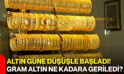 Altın güne düşüşle başladı! Gram altın ne kadara geriledi?