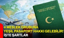 4 meslek grubuna yeşil pasaport hakkı gelebilir! İşte şartlar