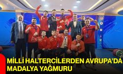 Milli haltercilerden Avrupa’da madalya yağmuru