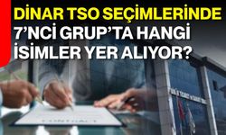 Dinar TSO seçimlerinde 7’nci Grup’ta hangi isimler yer alıyor?