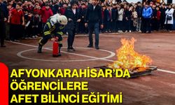 Afyonkarahisar’da öğrencilere afet bilinci eğitimi