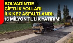 Bolvadin’de çiftlik yolları ilk kez asfaltlandı: 16 milyon TL’lik yatırım!