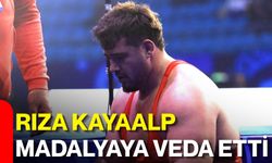 Rıza Kayaalp madalyaya veda etti