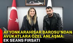 Afyonkarahisar Barosu’ndan avukatlara özel anlaşma: Ek seans fırsatı