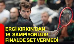 Ergi Kırkın’dan 16. şampiyonluk! Finalde set vermedi