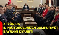 Afyon’da il protokolünden Cumhuriyet Bayramı ziyareti