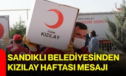 Sandıklı Belediyesinden Kızılay Haftası mesajı