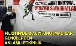 Filistin’deki acıyı unutmadılar: Gençlerden anlamlı etkinlik