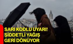 Sarı kodlu uyarı! Şiddetli yağış geri dönüyor