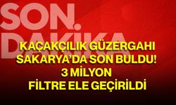 Kaçakçılık güzergahı Sakarya’da son buldu! 3 milyon filtre ele geçirildi
