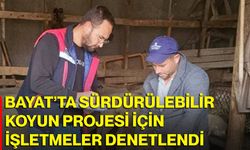Bayat’ta sürdürülebilir koyun projesi için işletmeler denetlendi