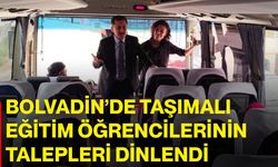 Bolvadin’de taşımalı eğitim öğrencilerinin talepleri dinlendi