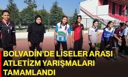 Bolvadin’de liseler arası atletizm yarışmaları tamamlandı
