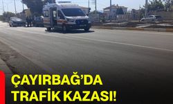 Çayırbağ’da trafik kazası!