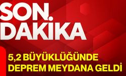 5,2 Büyüklüğünde deprem meydana geldi