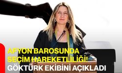 Afyon Barosunda Seçim Hareketliliği! Göktürk Ekibini Açıkladı