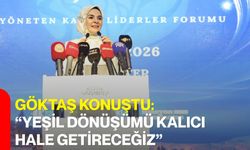 Göktaş konuştu: “yeşil dönüşümü kalıcı hale getireceğiz”