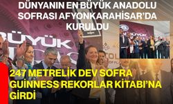 247 metrelik dev sofra Guinness Rekorlar Kitabı’na girdi